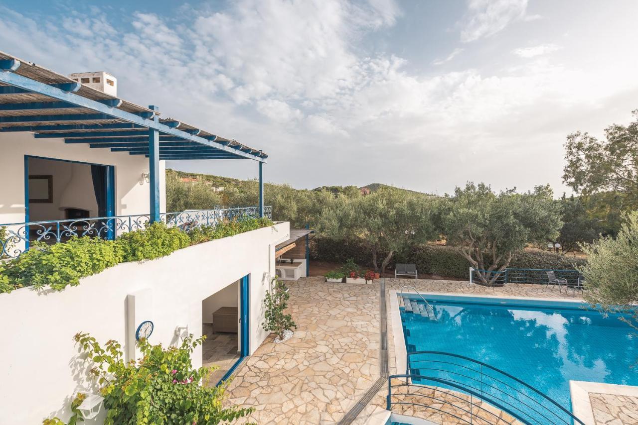 Summer Villa Pasiphae Private Pool - Bbq -Beach 2Min Sunion Eksteriør bilde