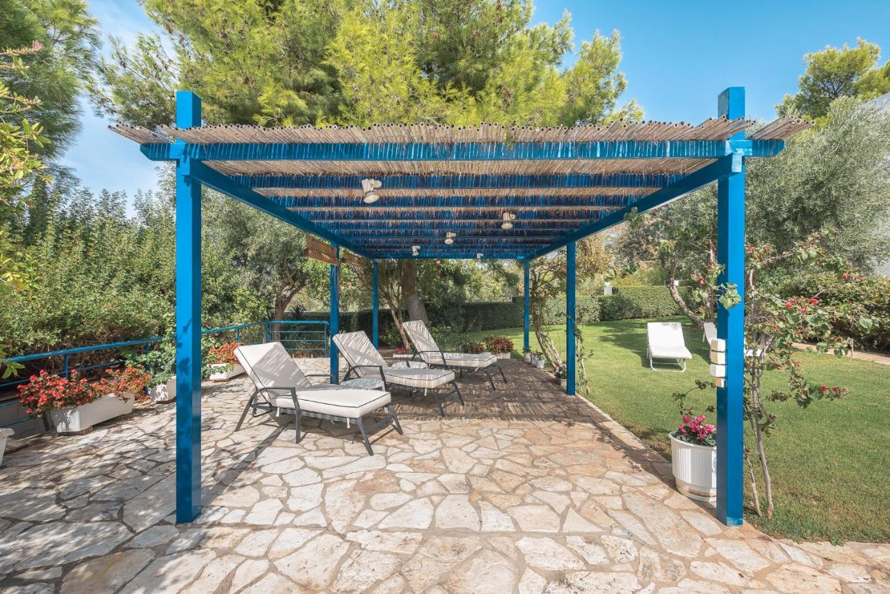 Summer Villa Pasiphae Private Pool - Bbq -Beach 2Min Sunion Eksteriør bilde