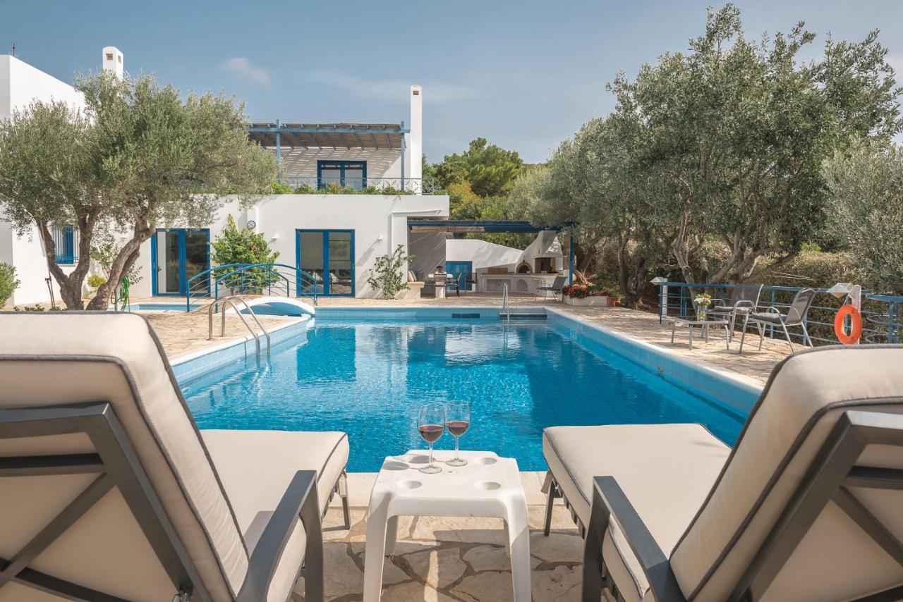 Summer Villa Pasiphae Private Pool - Bbq -Beach 2Min Sunion Eksteriør bilde