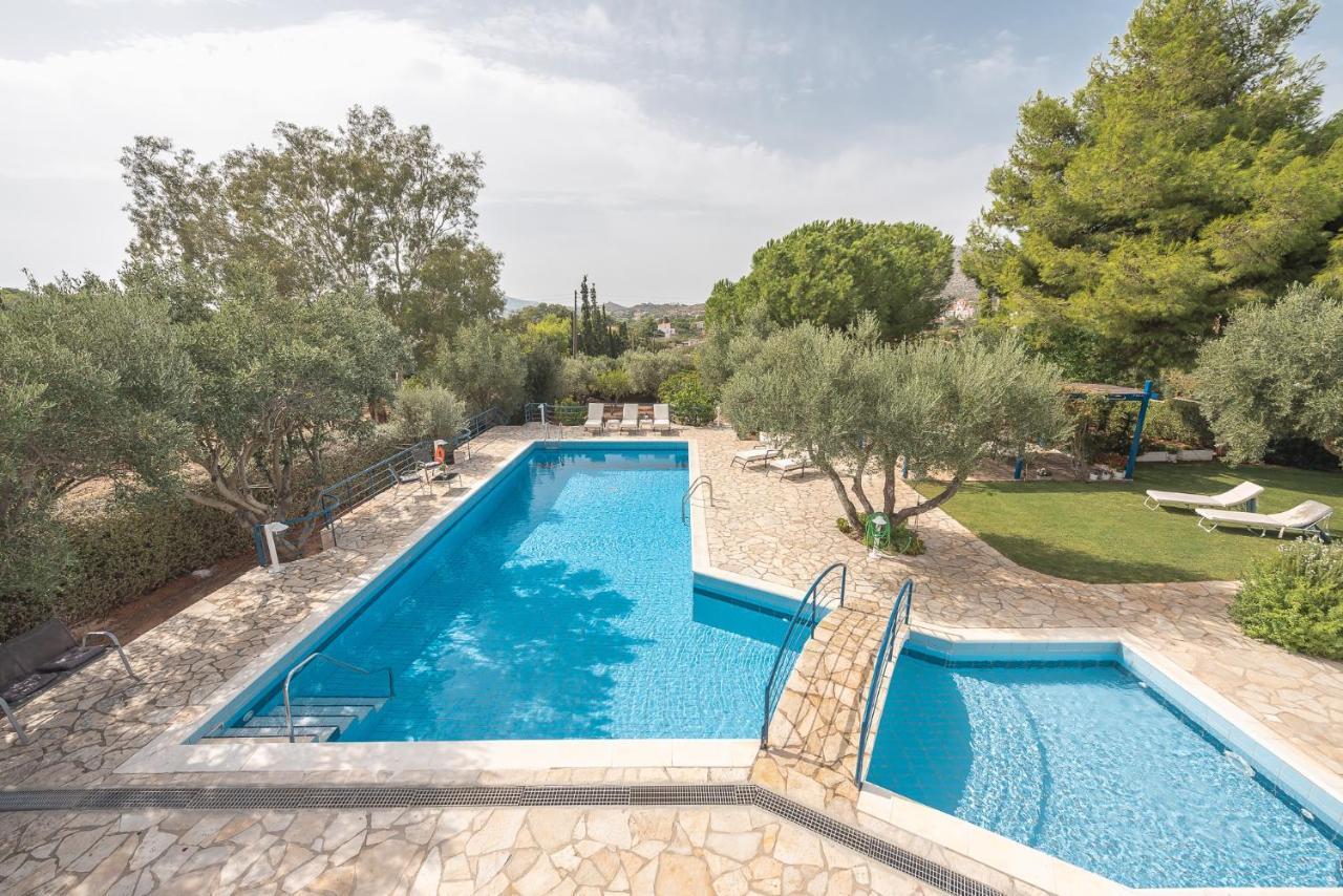 Summer Villa Pasiphae Private Pool - Bbq -Beach 2Min Sunion Eksteriør bilde