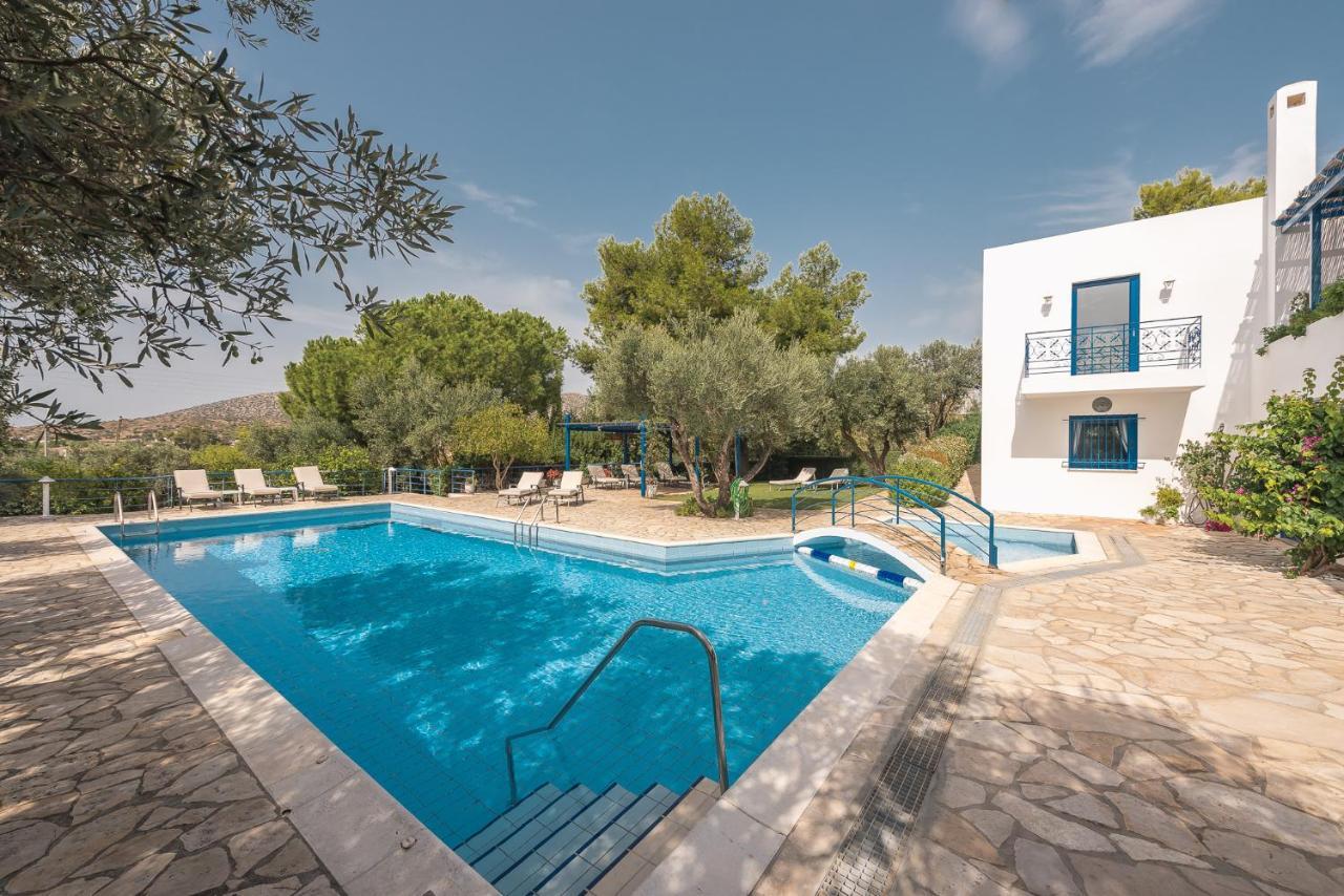 Summer Villa Pasiphae Private Pool - Bbq -Beach 2Min Sunion Eksteriør bilde