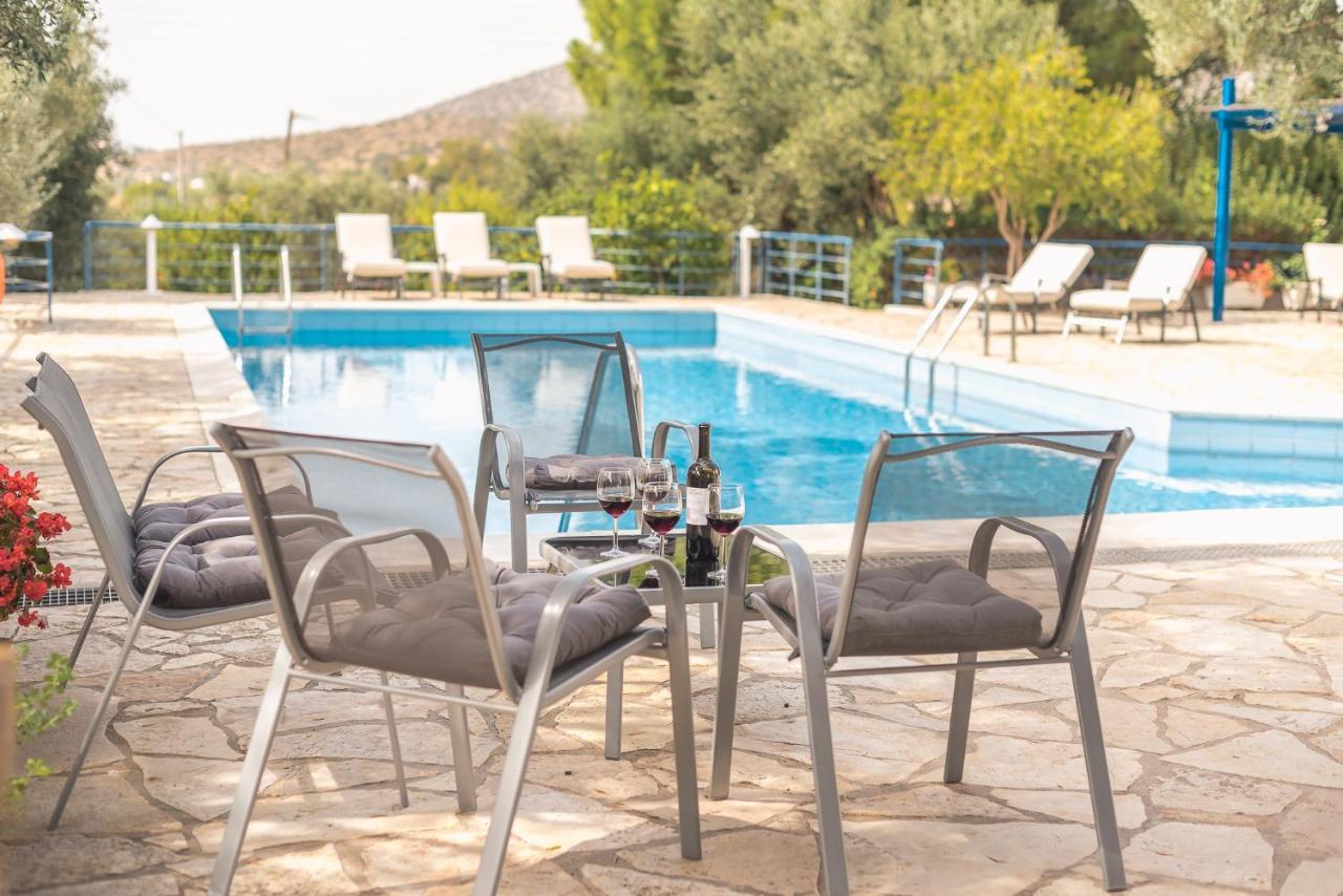 Summer Villa Pasiphae Private Pool - Bbq -Beach 2Min Sunion Eksteriør bilde