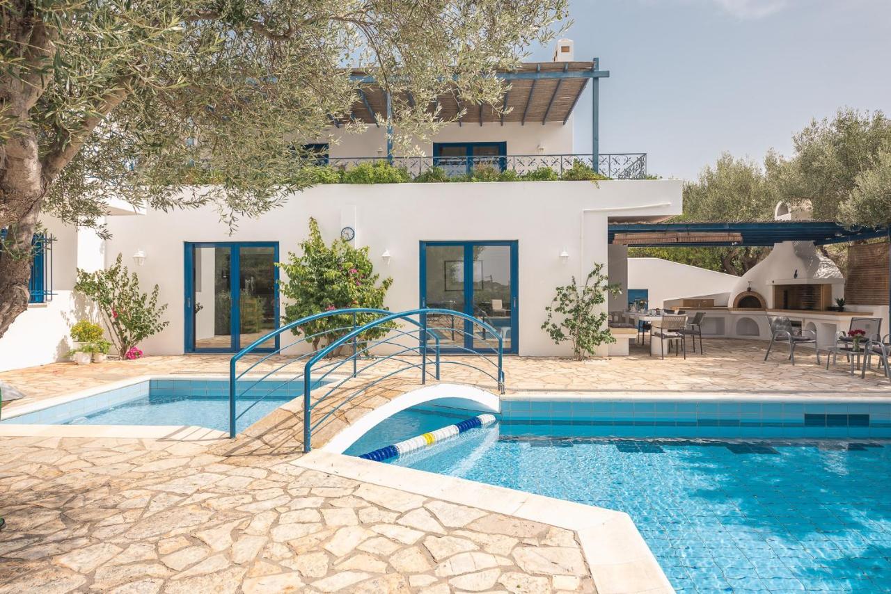 Summer Villa Pasiphae Private Pool - Bbq -Beach 2Min Sunion Eksteriør bilde