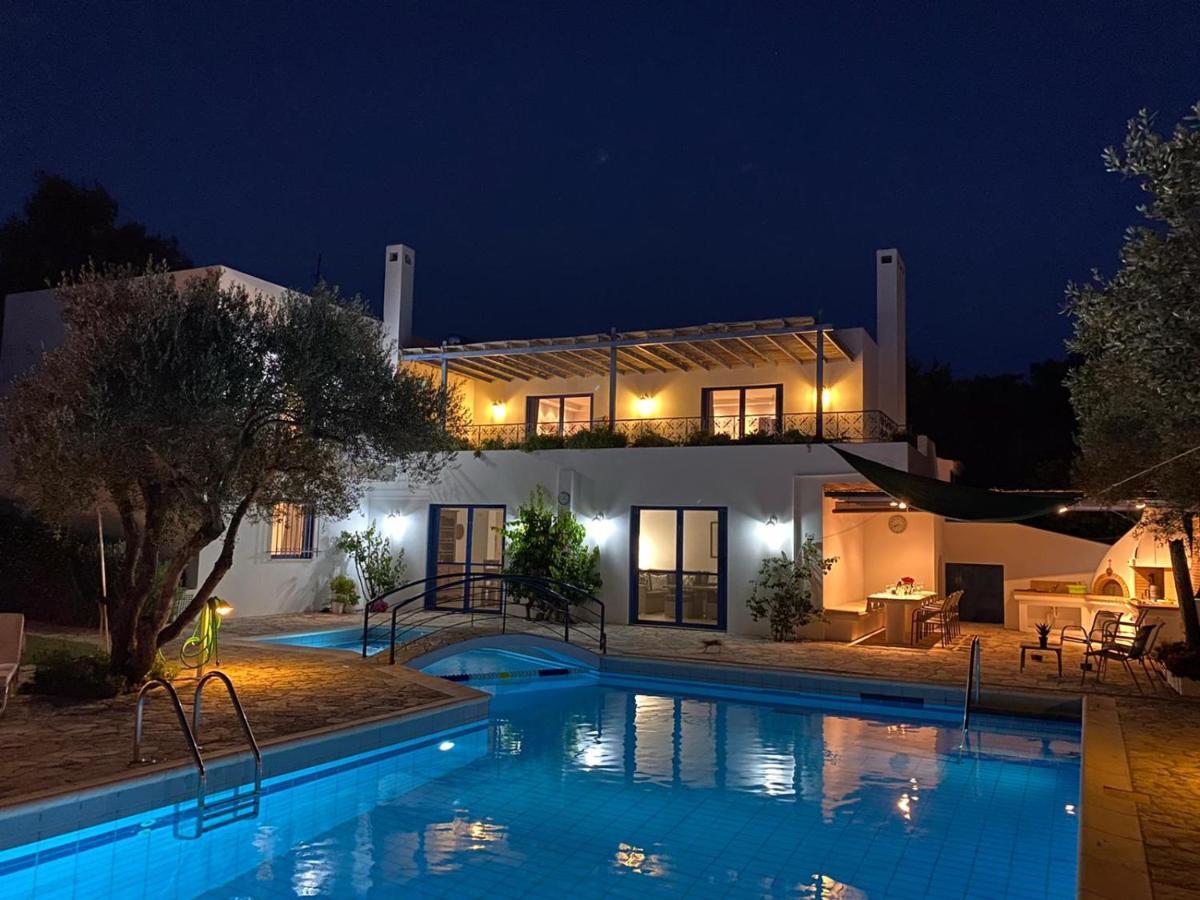 Summer Villa Pasiphae Private Pool - Bbq -Beach 2Min Sunion Eksteriør bilde